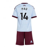 Dres Aston Villa Pau Torres #14 Rezervni za djecu 2026-27 Kratak Rukav (+ kratke hlače)